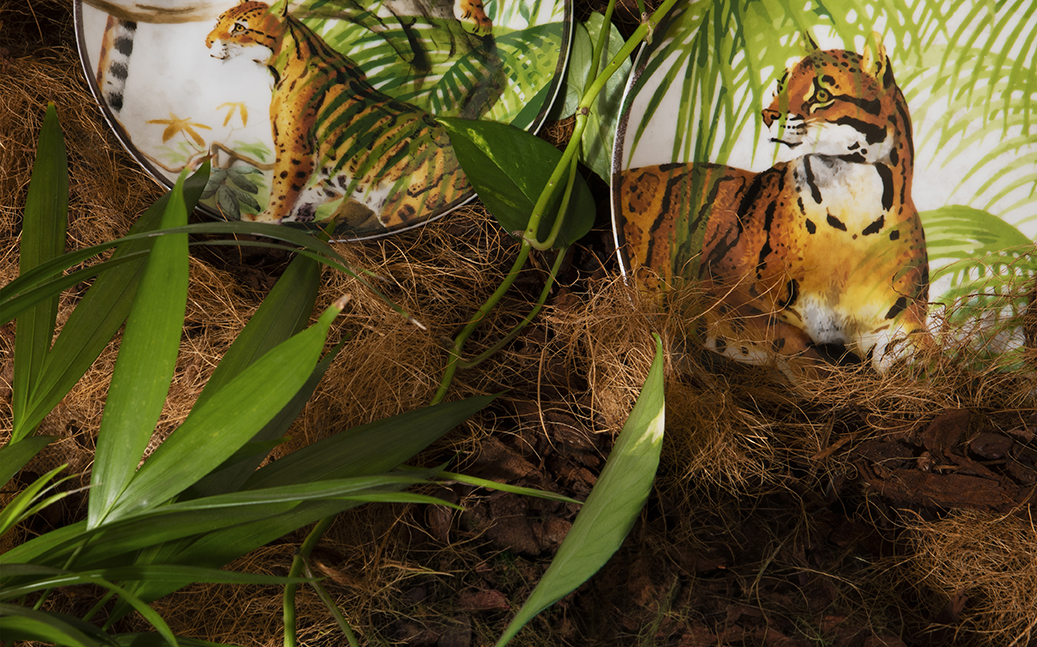 Leopard & foliage