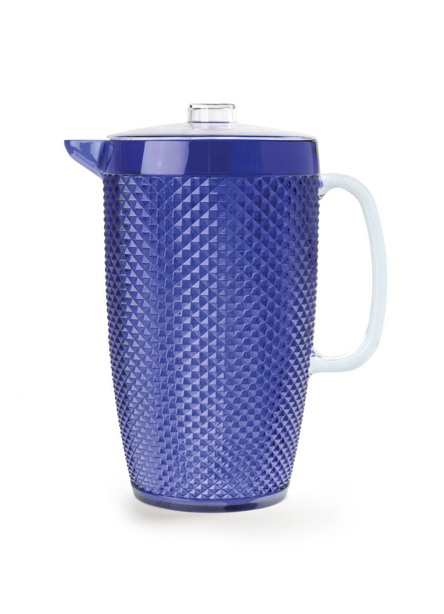 Brocche In Plastica Blu Con Coperchio - 2 Pezzi Da 2 Litri Per Bevande - Foto 7