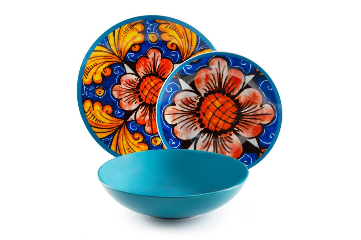 Excelsa Servizio 18 Piatti Venice Porcellana E Stoneware Multicolor 90106755 - 8