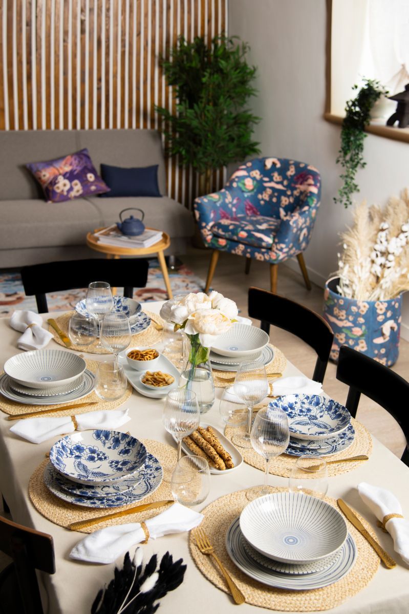 Elama Luna 18 Piece Porcelain Dinnerware Set In Mint
