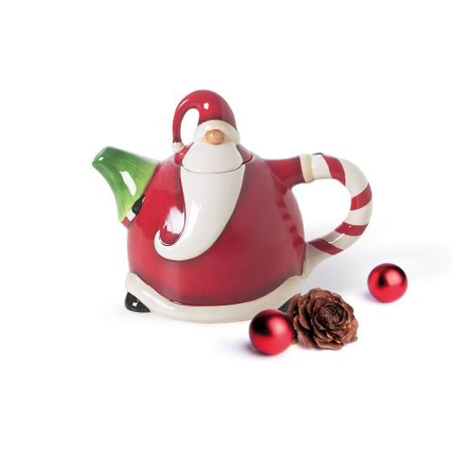 Teiera per infusi a forma di babbo natale, in ceramica