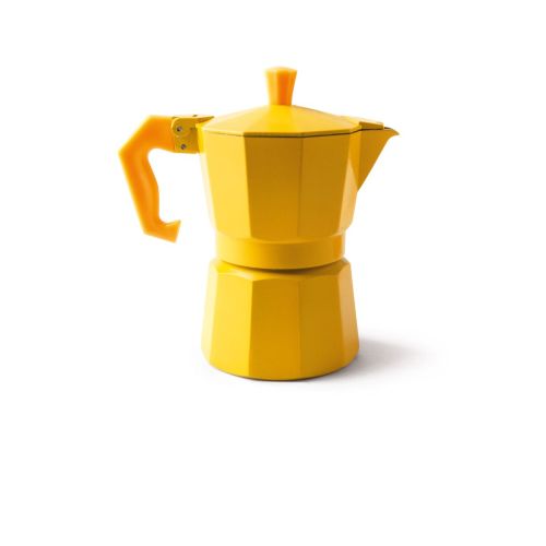 Caffettiera, 3 tazze, giallo