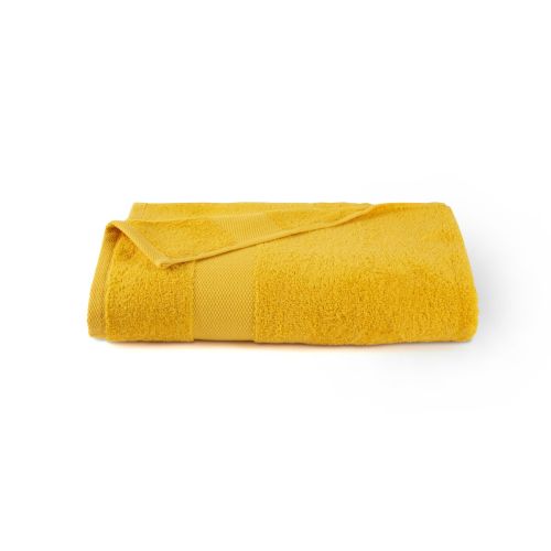 Telo doccia, 100% cotone, giallo, 100x150 cm