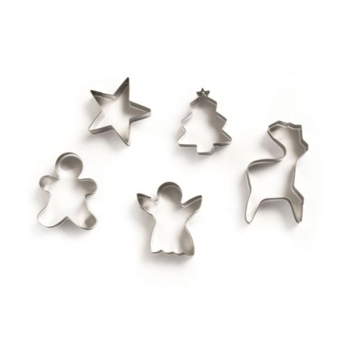 Tagliabiscotti, 5 pezzi, forme natalizie