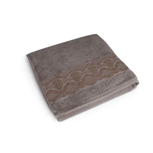 Asciugamano viso, 100% cotone, grigio cenere, 60x100 cm