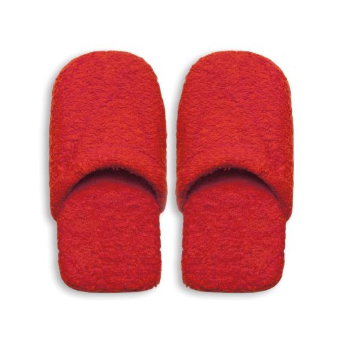 Ciabatte in spugna, 100% cotone, misura s/m, rosso