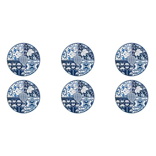 6 tovagliette, tonde, 38 cm, stile orientale