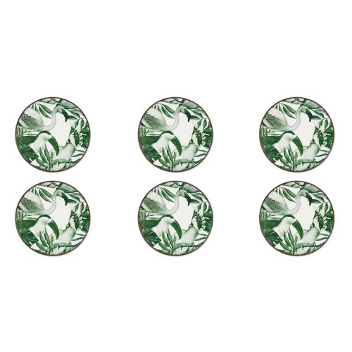 6 tovagliette, tonde, 38 cm, stile animalier