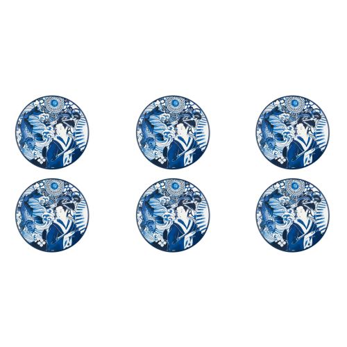6 tovagliette, tonde, 38 cm, stile orientale