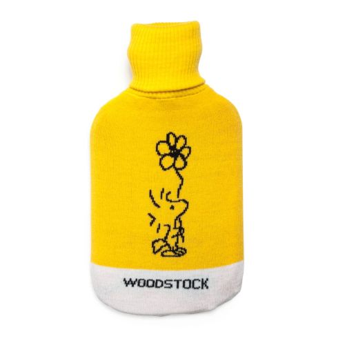 Borsa acqua calda, rivestita woodstock, 2 litri, giallo