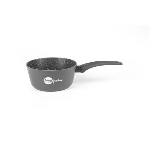 Casseruola antiaderente, 1 manico, 16 cm, grigio, food netwo