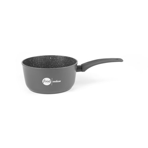 Casseruola antiaderente, 1 manico, 18 cm, grigio, food netwo
