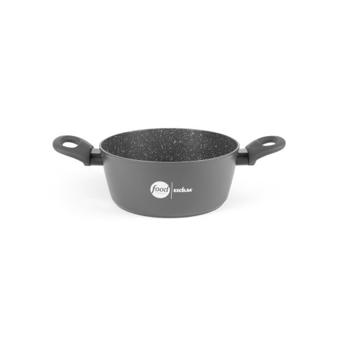 Casseruola antiaderente, 20 cm, grigio, food network