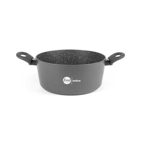 Casseruola antiaderente, 24 cm, grigio, food network