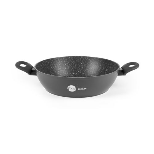 Tegame antiaderente, 28 cm, grigio, food network