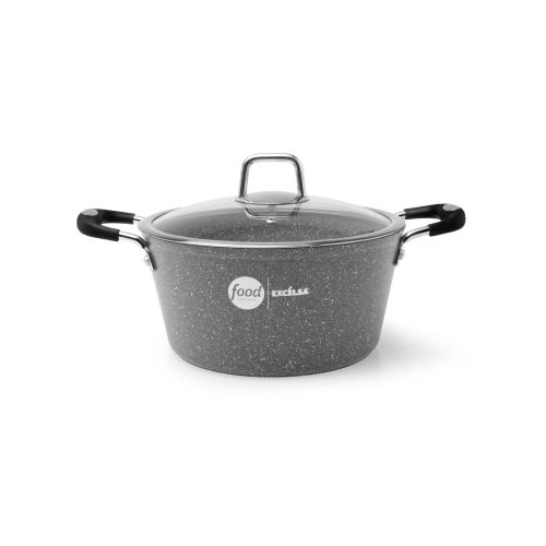 Casseruola antiaderente, 20 cm, effetto pietra, food network