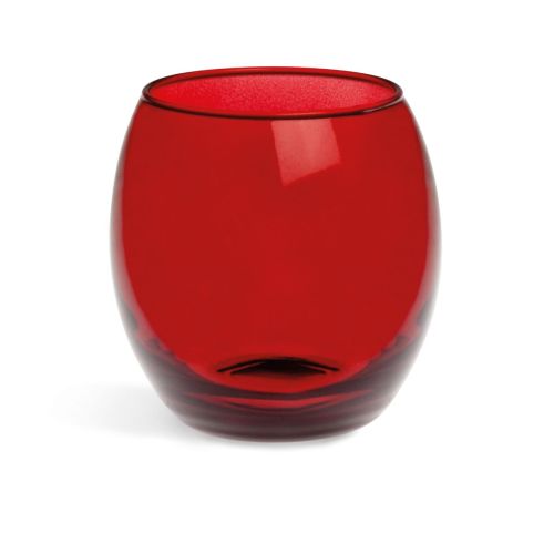 Bicchieri acqua, 6 pezzi, vetro rosso