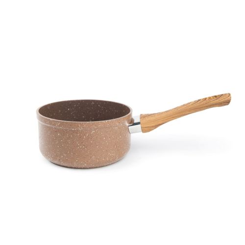 Casseruola, 1 pezzo, 16 cm, effetto legno e pietra