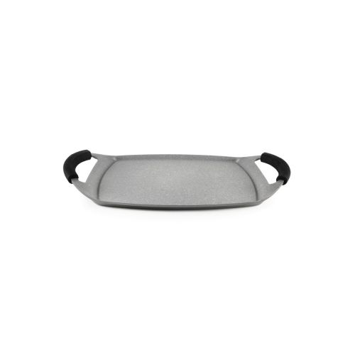 Piastra grill antiaderente, effetto pietra, 47x29 cm