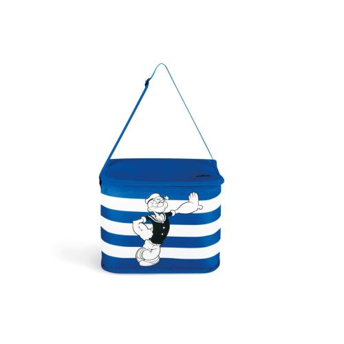 Borsa termica, braccio di ferro, bianco/blu, 10 litri