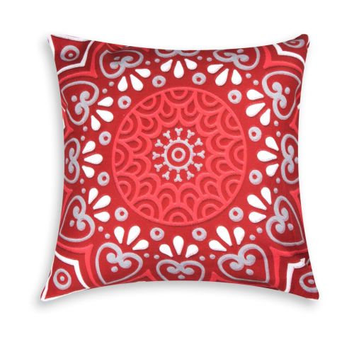 Cuscino decorativo, rosso, 45x45 cm