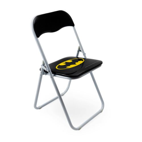 Sedia pieghevole salvaspazio, batman, nero