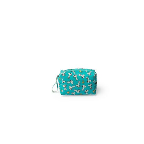 Astuccio peanuts con snoopy, piccolo, azzurro