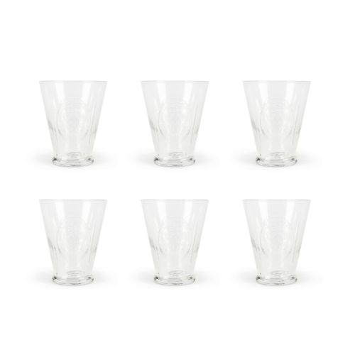 Bicchieri acqua, 6 pezzi, vetro trasparente,
