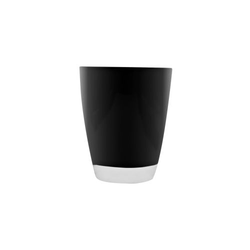 Bicchieri acqua, 6 pezzi, impilabili, nero