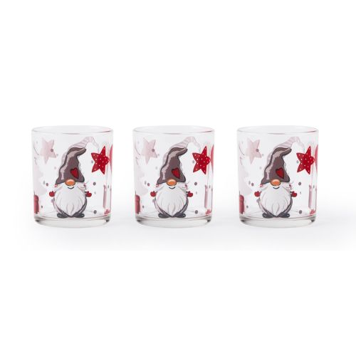 Bicchieri acqua, 3 pezzi, natalizi