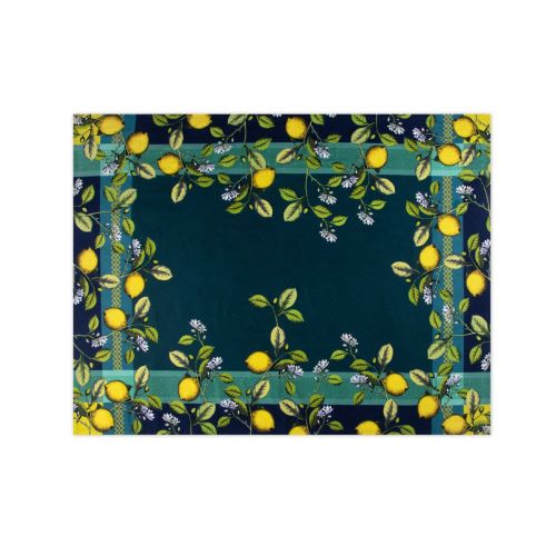Tovaglia, multicolore, limoni, 100% cotone, 150x200 cm