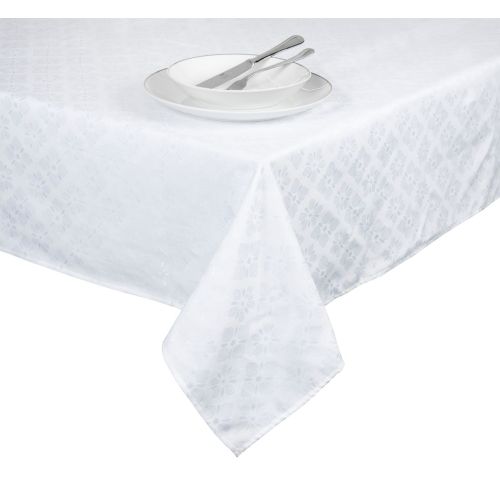 Tovaglia rettangolare, 100% cotone, bianco, 140x180 cm