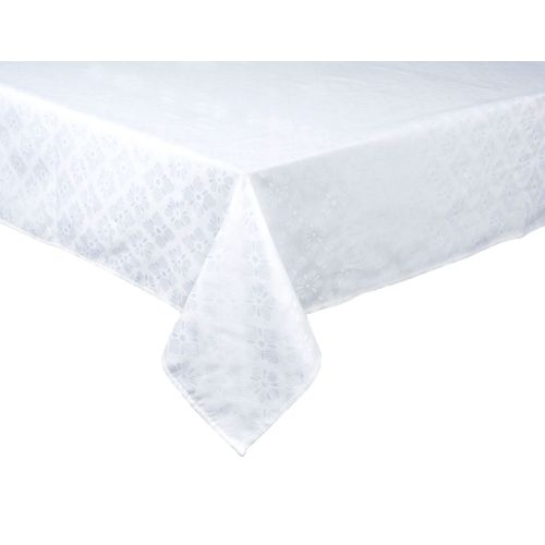 Tovaglia rettangolare, 100% cotone, bianco, 140x240 cm