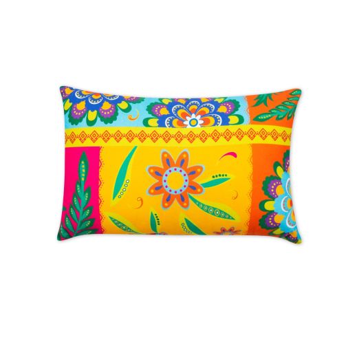 Cuscino decorativo, multicolore, 45x30 cm, rettangolare