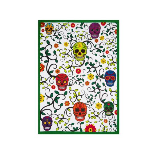 Canovaccio, 100% cotone, teschi, 50x70 cm