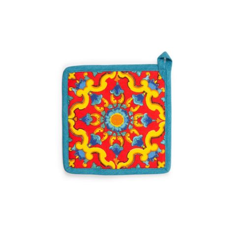 Presina, multicolore, stile siciliano, 20x20 cm