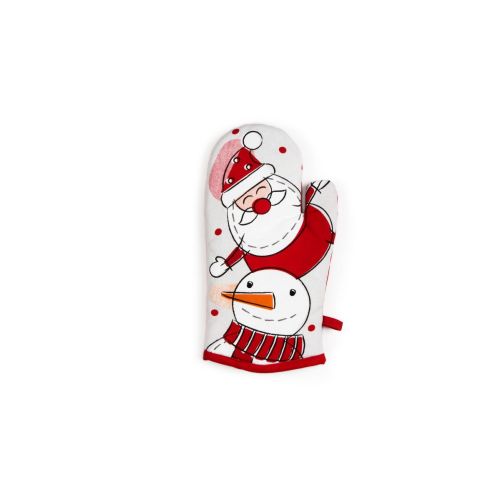 Guanto forno, natalizio, snowman, 32x18 cm