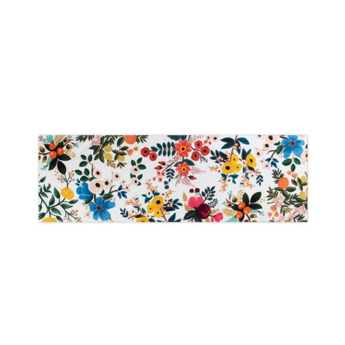 Runner, multicolore, con fiori, 100% cotone, 45x140 cm