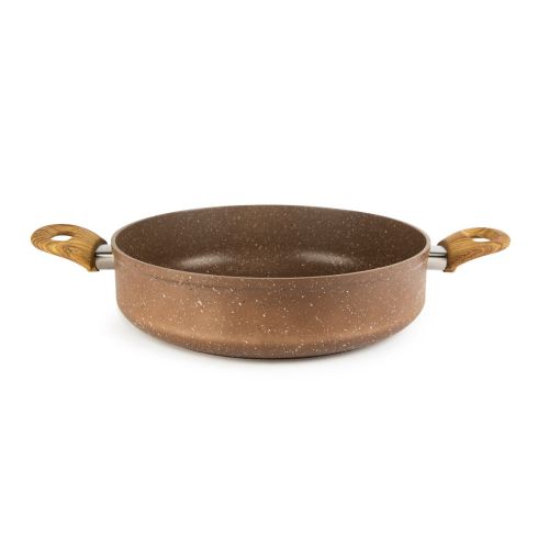 Tegame, 1 pezzo, 28 cm, effetto legno e pietra