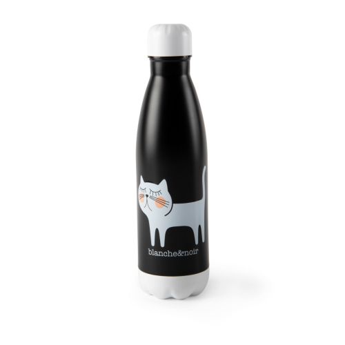 Bottiglia termica, gattino, nero, 500 ml