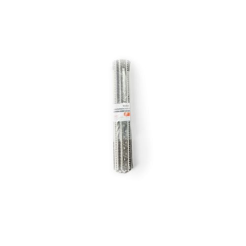 Passatoia da cucina, etnico, bianco e nero, 55x110 cm