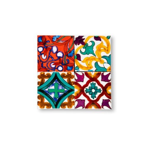 Sottopentola, 1 pezzo, ceramica, stile portoghese, maioliche