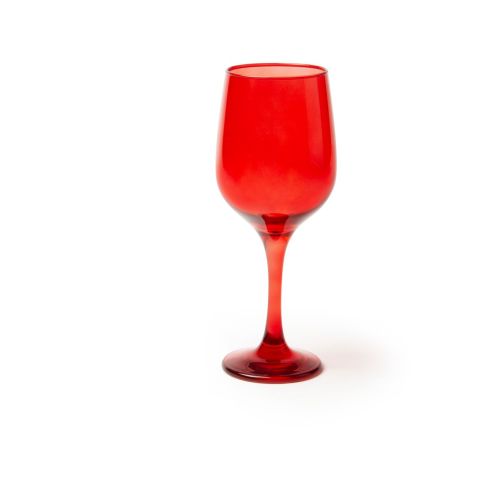 Calici, 6 pezzi, vetro, rosso