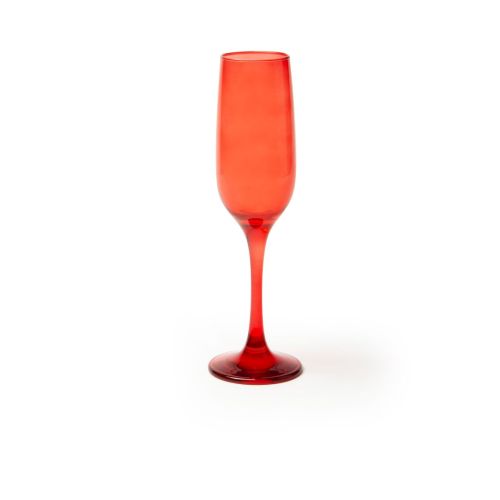 Flute, 6 pezzi, vetro rosso