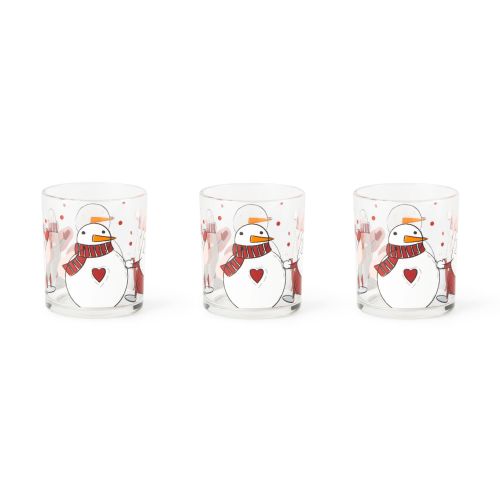 Bicchieri acqua, 3 pezzi, natalizi