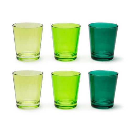 Bicchieri acqua, 6 pezzi, verde