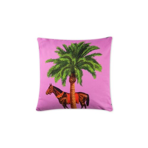 Cuscino decorativo, multicolore, cavallo/palma, 45x45 cm