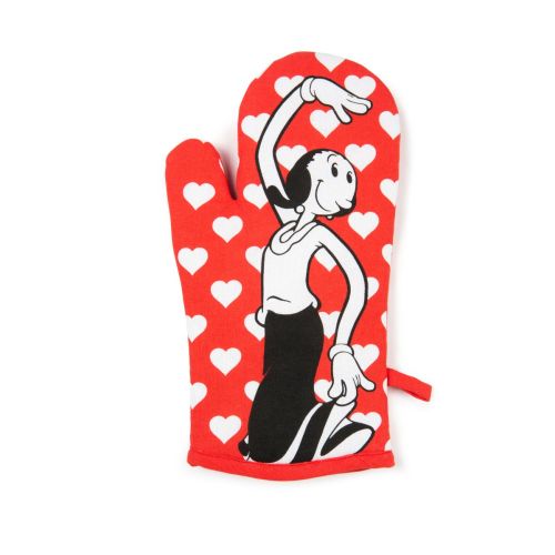 Guanto forno, olivia, cuori, 32x18 cm
