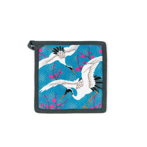 Presina, con aironi, stile orientale, 20x20 cm