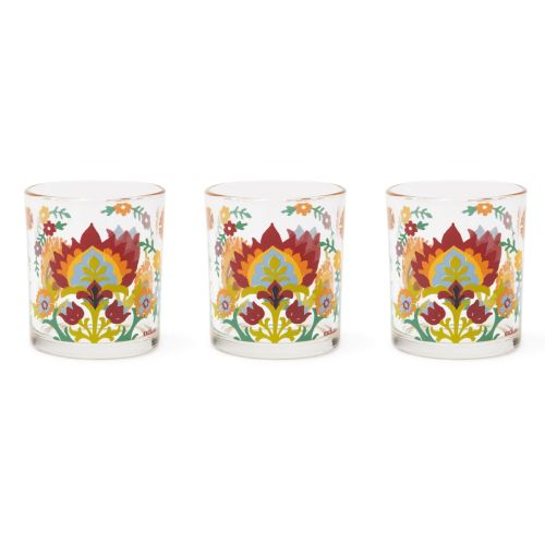 Bicchieri acqua, 3 pezzi, stile indiano